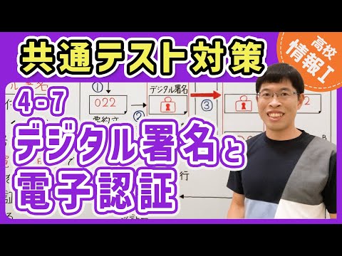 【情報I演習】4-7 デジタル署名と電子認証｜情報1共通テスト対策講座