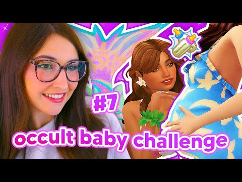 having a baby with a MERMAID in the sims 4 🧜‍♀️ occult baby challenge #7