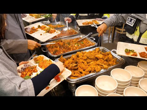 Cheap Korean food with lots of free side dishes