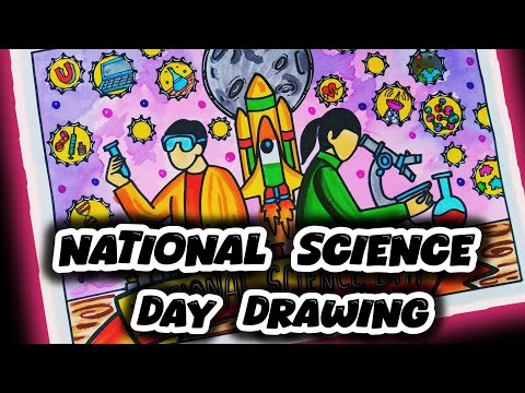 National Science Day Drawing/Science Day Poster/National technology day drawing#scienceproject