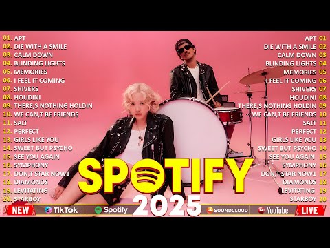 公告牌热 100 | Rosé, Bruno Mars, The Weeknd, Dua Lipa, Selena Gomez, Ed Sheeran 🔥 | 流行歌曲 2025