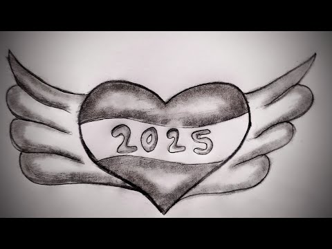 2025 heart drawing | heart drawing| kids easy heart  drawing | #heart #heart drawing #vishesh979