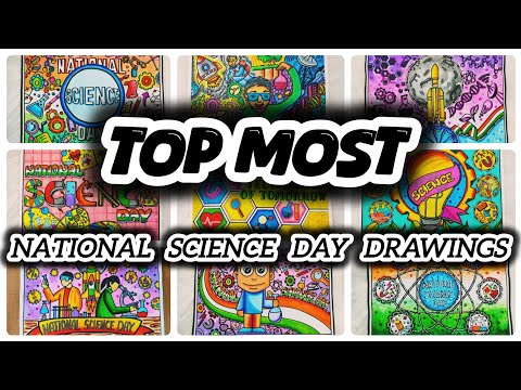 National Science Day Drawing Ideas | Best Posters on Science Day for competition #nationalscienceday