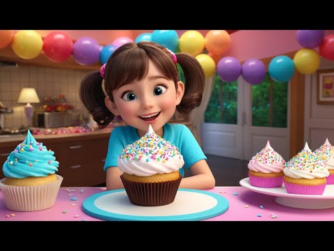 The Cupcake Parade Goes Marching On Rhyme Song | Nursery Rhyme & Lyrics Educational Kids Songs