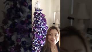 MY FIRST PURPLE CHRISTMAS TREE #Christmastreedecoration #Christmastreedesign