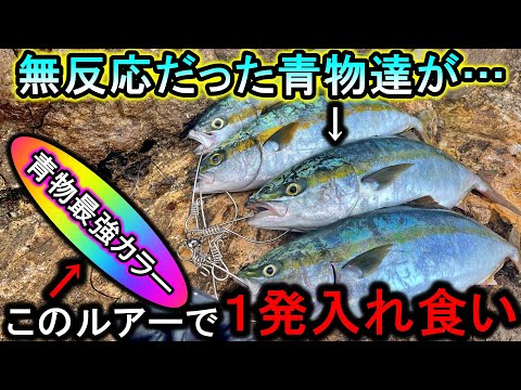 青物に効果抜群…何を投げても無反応な日にこのカラーを投げると途端に魚が狂いました