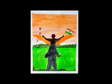 independence Day Drawing Ideas for beginners/independence day drawing/#art #viral