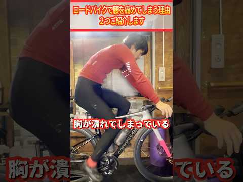 ロードバイクで腰を痛めるフォームとなぜ痛めてしまうか！