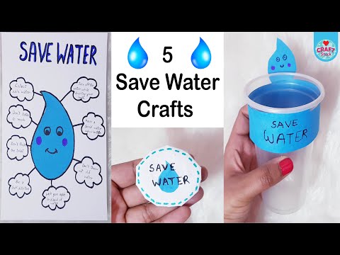 5 Save Water Day Crafts | World Water Day Crafts for Spreading Awareness | @CraftStack