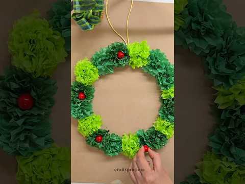 DIY Christmas wreath | christstmas decorations #shorts #christmas #craft