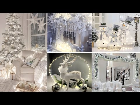 🎄+100 CHRISTMAS DECOR IDEAS 2025 - WHITE CHRISTMAS DECORATIONS IDEAS - CHRISTMAS TRENDS 2025 🎄