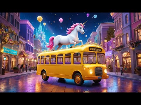 The Unicorns on the Bus | Fun Nursery Rhyme for Kids | Sing-Along Action Song