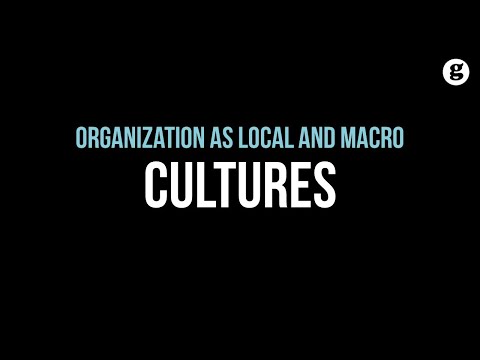 Organization as Local and Macro Cultures