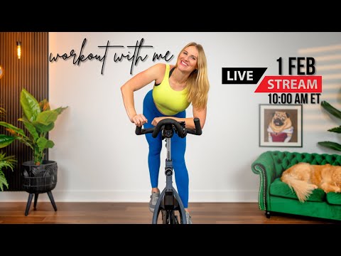 LIVE Indoor Cycling Workout! | 45-minute Indoor Cycling Class + ENCORE!