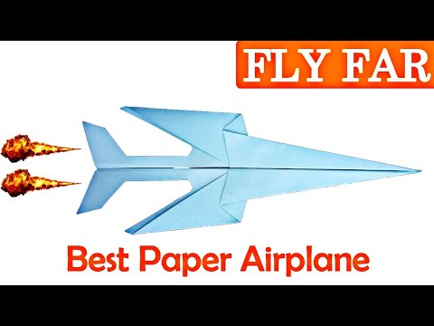 How to Make a Paper Airplane That Flies Over 300 Feet! | Best DIY Craft Plane Tutorial