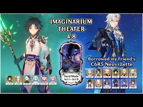 Imaginarium Theater 4.8 Hard Mode Act 1 - Act 8 | Genshin Impact