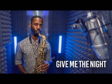 Playing "Give Me The Night" on Saxophone