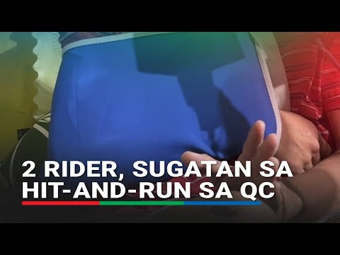 2 sakay ng motorsiklo sugatan matapos ma-hit and run ng kotse sa Quezon City | ABS-CBN News