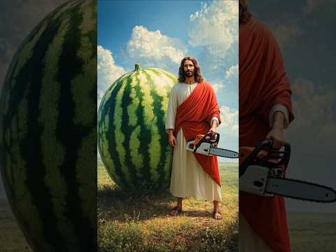 Jesus loves watermelon ✝️ #deus #oracäopoderosa #fé #jesus #jesuschrist #oração #edit