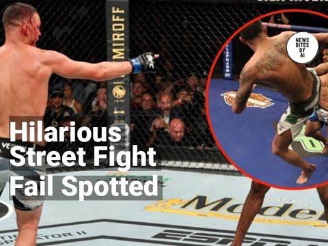 Nate Diaz Stumbles Upon Epic Street Fight Fail