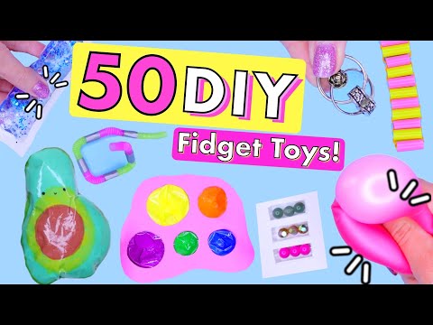 50 DIY FIDGET TOYS IDEAS! Viral TIKTOK Fidget Toys Complation