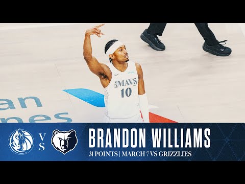 Brandon Williams (31 Points) Highlights vs. Memphis Grizzlies | March 7, 2025