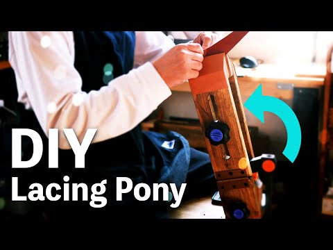 【DIY】角度調整OK！手縫いが楽になるLacing ponyを自作してみました。