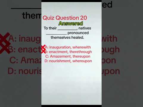 Quiz Question 20 Answered #englishgrammar #englishquizchannel #grammarbasic