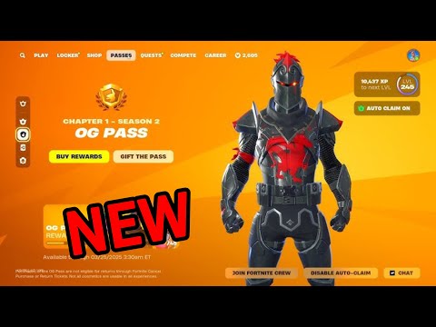 NEW OG Battle Pass!!!