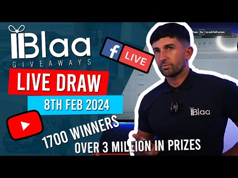 BLAA GIVEAWAYS | LIVE DRAW | 8th February 2024