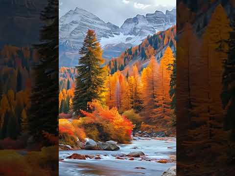 Gentle Autumn Scenery Piano  #scenery #relax #relaxing