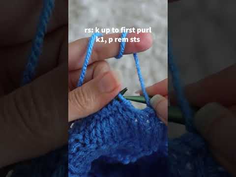 A 10 row repeat down to 2! Knit the flag stitch, the easy way