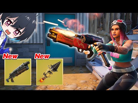 アプデで新武器キタ!!資材掘るのメッチャ楽になったぞｗｗ【フォートナイト/Fortnite】