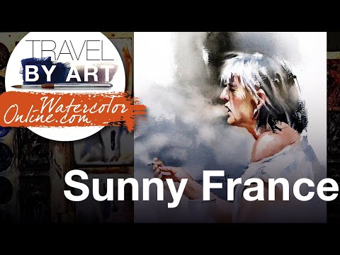 #269 Travel By Art, Ep. 121: Smoking Lady (Watercolor Portrait Demo)