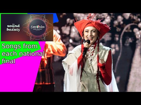 Eurovision 2022 Songs from each national selection for each country (Updated)