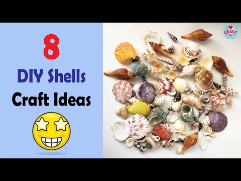 8 DIY SHELL Craft Ideas | Sea shell Crafts | @CraftStack