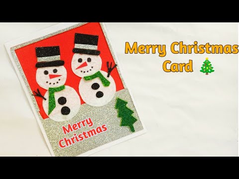 Christmas Card making | DIY Merry Christmas greeting card | Christmas Card Handmade | Christmas card