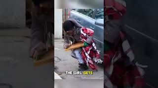 Kind Stranger Helps Poor Girl with Generous Gift Surprise #trending #surprised #poorGirl