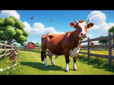 Moo Moo Brown Cow | Fun Nursery Rhyme for Kids | Sing-Along Song