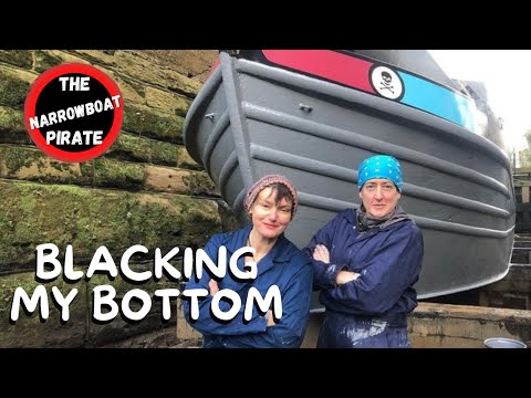 DIY Blacking of my Narrowboat with Jotun 90 two-pack paint (2 pack) [Ep 29]