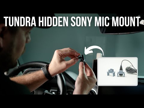 Toyota Tundra Sony Microphone Hidden Mount  | 2014 - 2021 Toyota Tundra