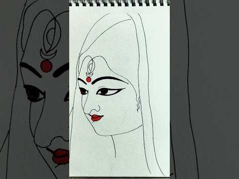 maa durga drawing #youtubeshorts #shorts_ #shorts #shortsfeed #trending #maadurga #viral #durgapuja