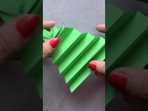 DIY Paper Christmas Tree | Easy Paper Christmas Tree | DIY Christmas Craft Ideas #diychristmastree