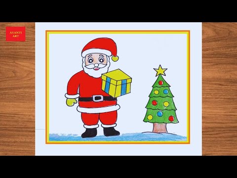 Santa Claus Drawing Very Easy ||  Merry Christmas Drawing Easy || Santa Claus Drawing ||