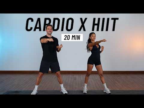 20 MIN CARDIO HIIT WORKOUT - ALL STANDING - Full Body, No Equipment, No Repeats