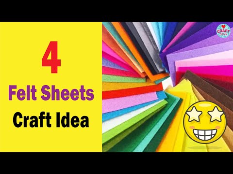 4 Felt sheet Craft Ideas for Adults |  @CraftStack