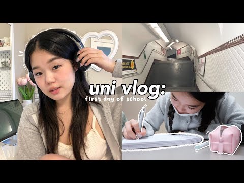 First day of University: 5 am morning routine, GRWM, in person classes etc.