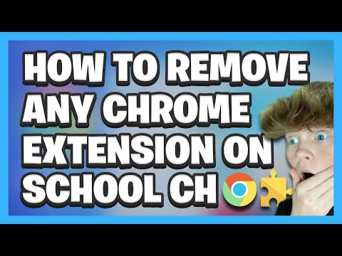 How To REMOVE ANY CHROME EXTENSION On School Chromebook!