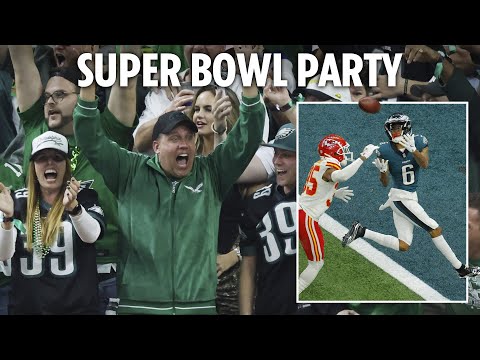 LIVE: Eagles fans celebrate in Philadelphia as they face Chiefs in Super Bowl