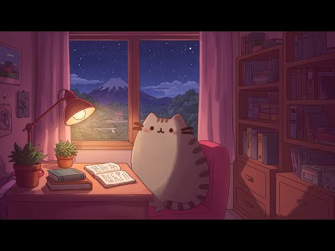 Pusheen’s Study Lofi 📚 Chill Beats for Study & Work ☕ Lofi Music for Homework & Relaxation 🎧